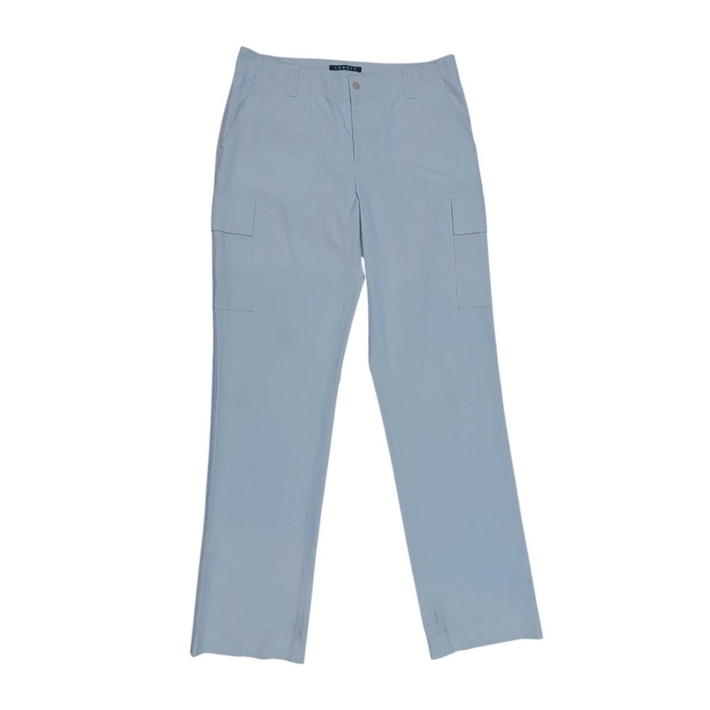 Theory Mens Cargo Pants Light Blue Gray Size 34 Straight Leg Made in USA Utility